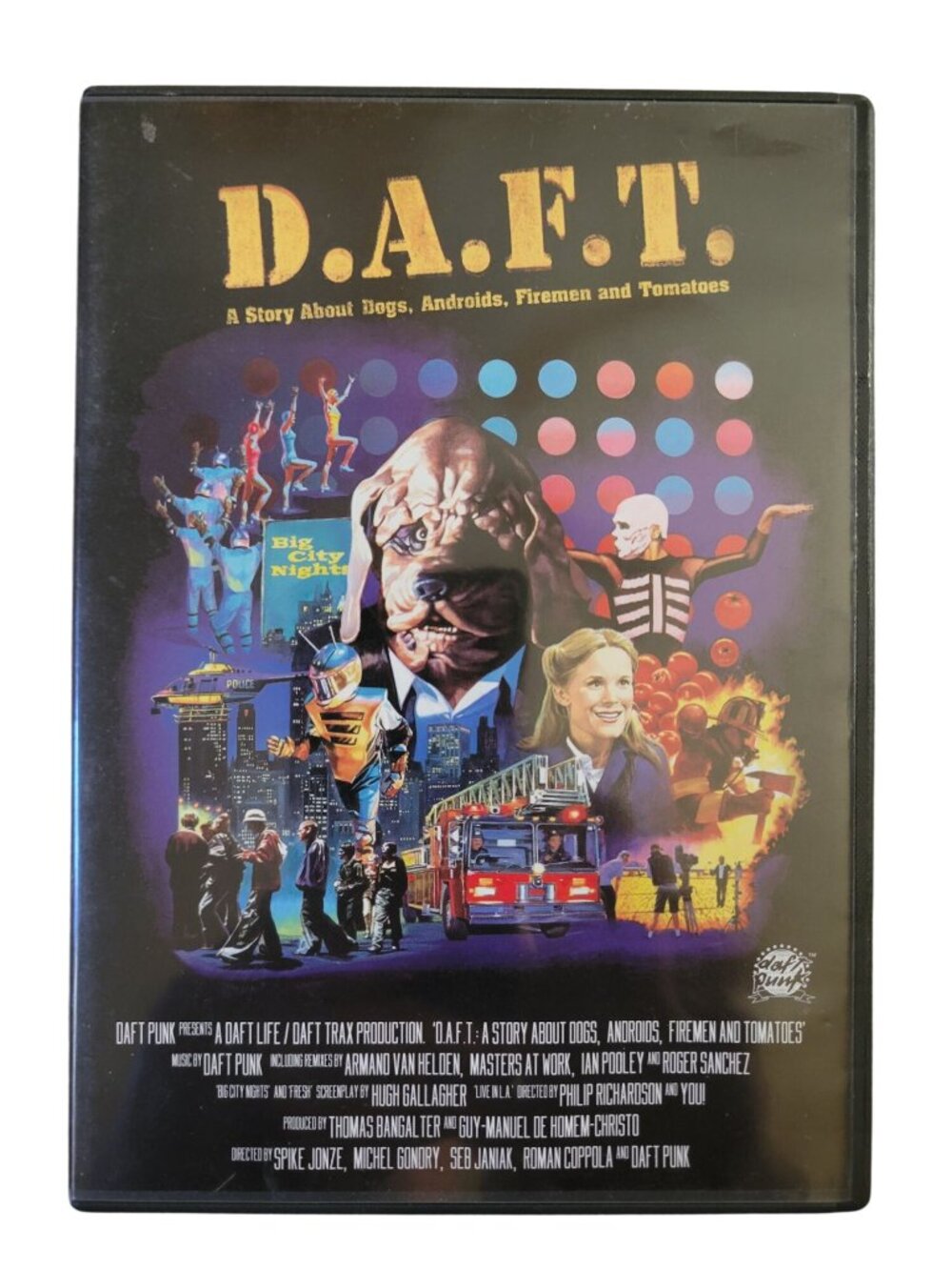 D.A.F.T. - A Story About Dogs, Androids, Firemen and Tomatoes (DVD, 2000) RARE!